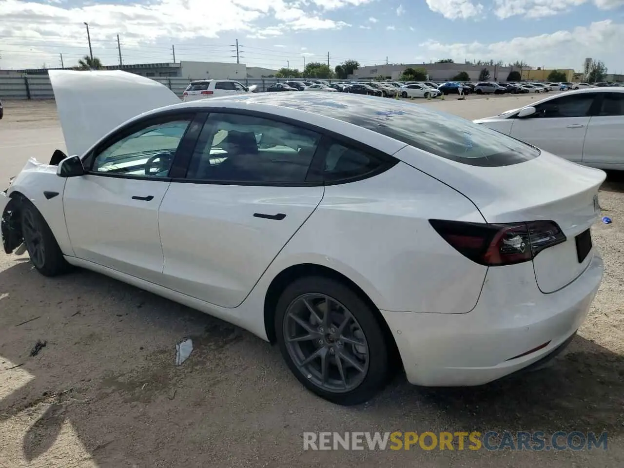2 Photograph of a damaged car 5YJ3E1EA3MF087891 TESLA MODEL 3 2021