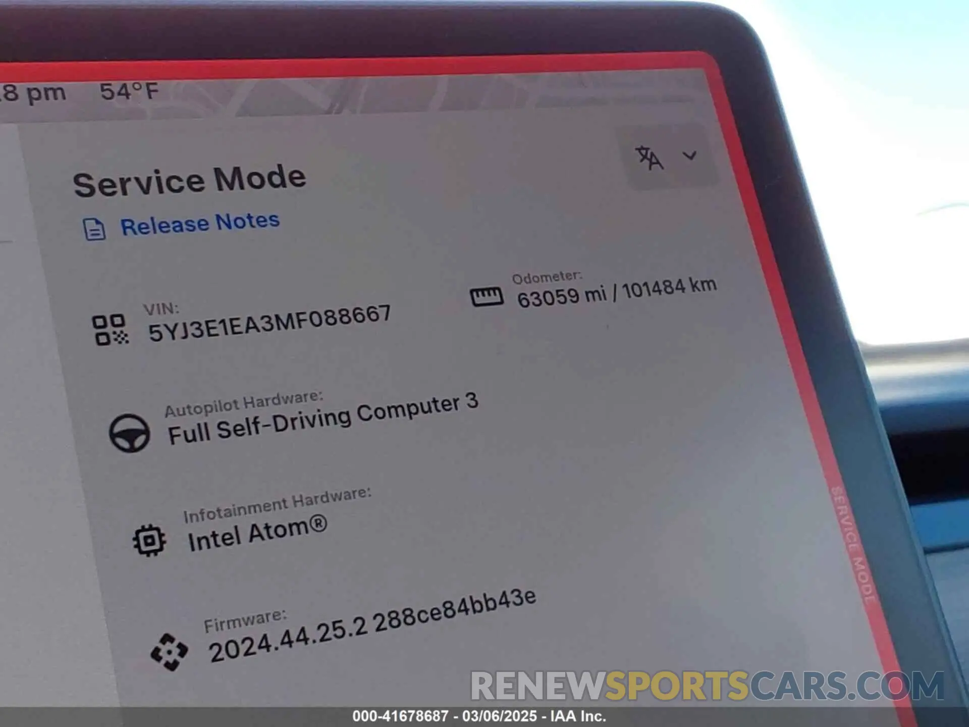 7 Фотография поврежденного автомобиля 5YJ3E1EA3MF088667 TESLA MODEL 3 2021