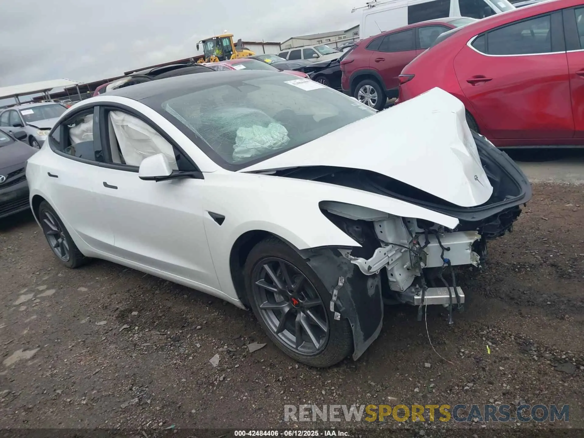 1 Фотография поврежденного автомобиля 5YJ3E1EA3MF090368 TESLA MODEL 3 2021