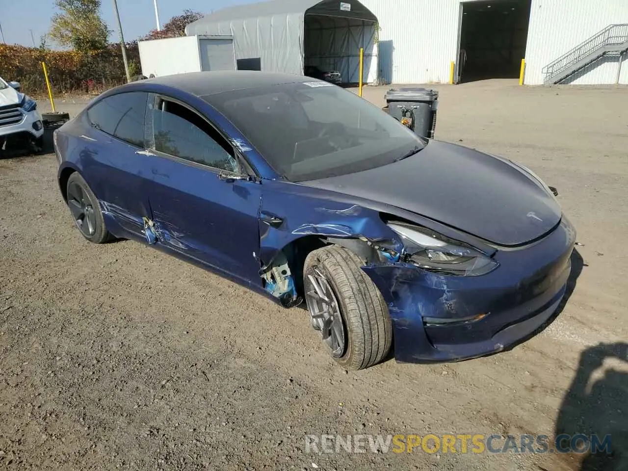 4 Фотография поврежденного автомобиля 5YJ3E1EA3MF090466 TESLA MODEL 3 2021