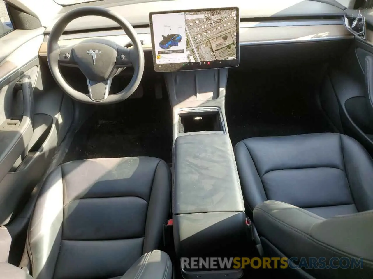 8 Фотография поврежденного автомобиля 5YJ3E1EA3MF090466 TESLA MODEL 3 2021