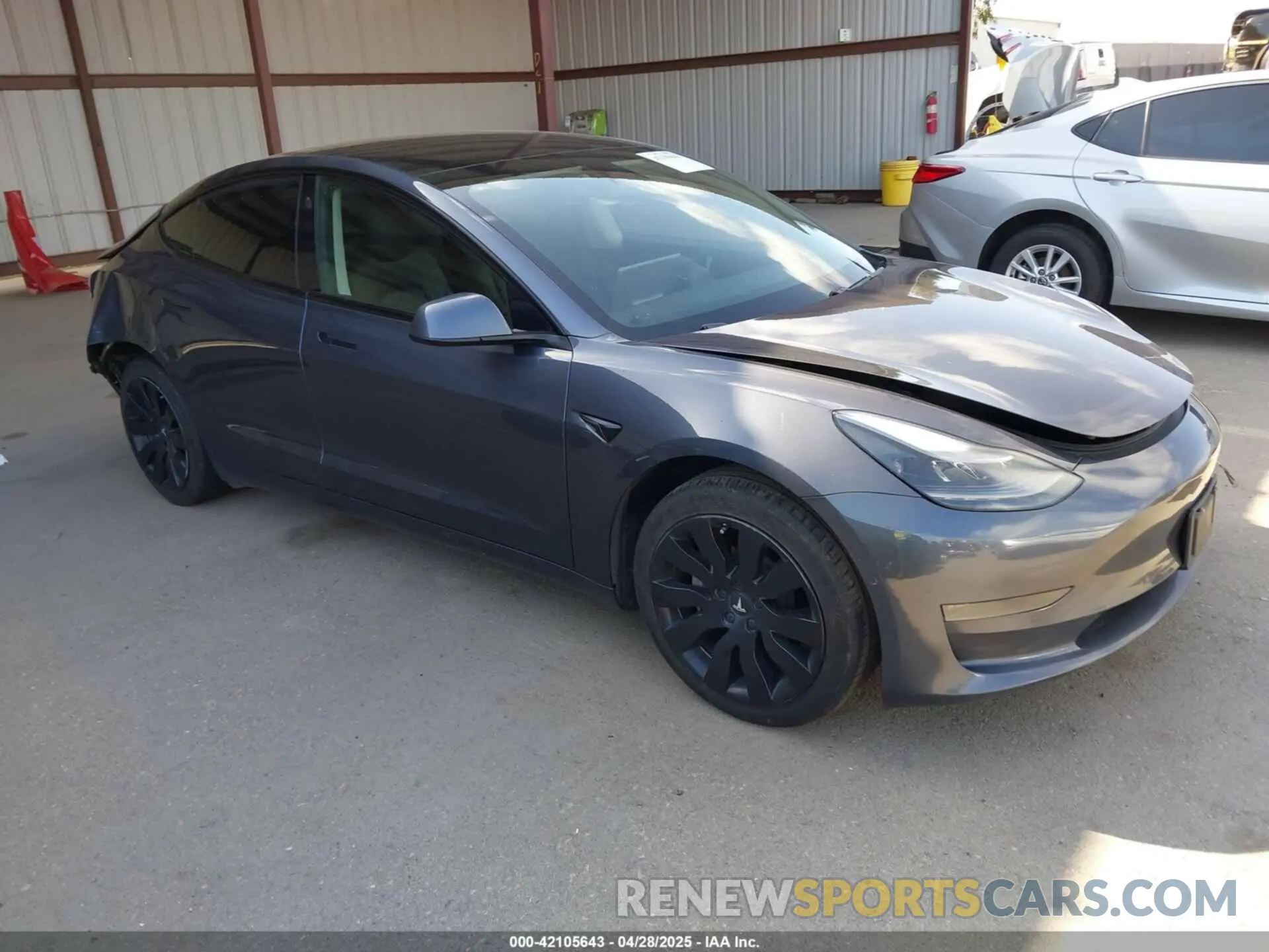 1 Photograph of a damaged car 5YJ3E1EA3MF877790 TESLA MODEL 3 2021