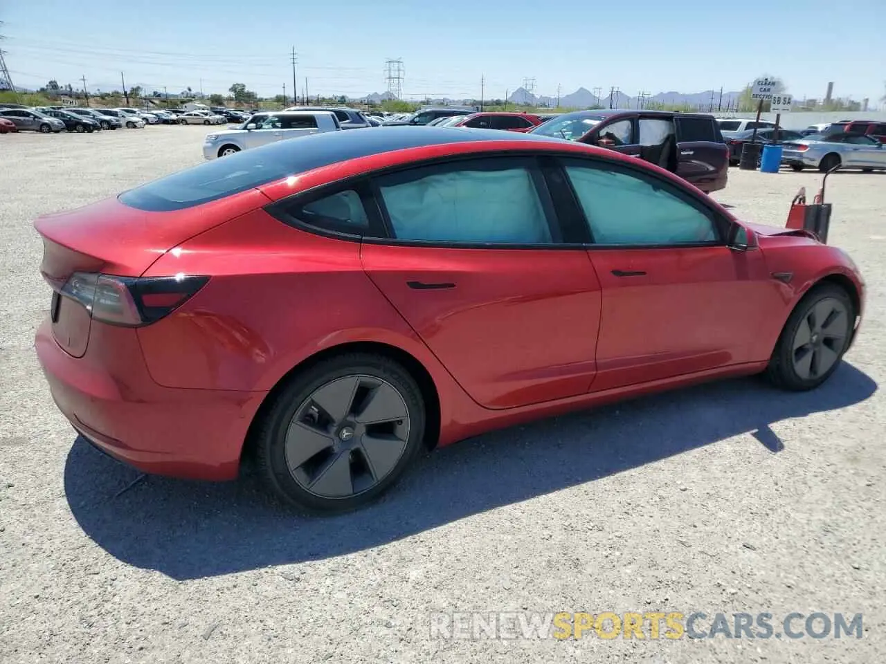 3 Photograph of a damaged car 5YJ3E1EA3MF922727 TESLA MODEL 3 2021