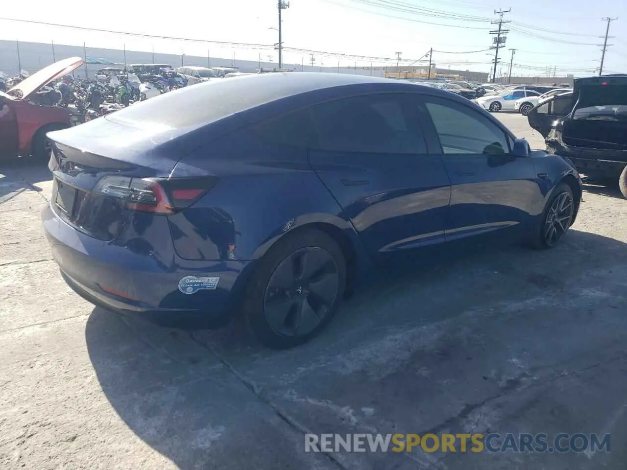 3 Photograph of a damaged car 5YJ3E1EA3MF940175 TESLA MODEL 3 2021
