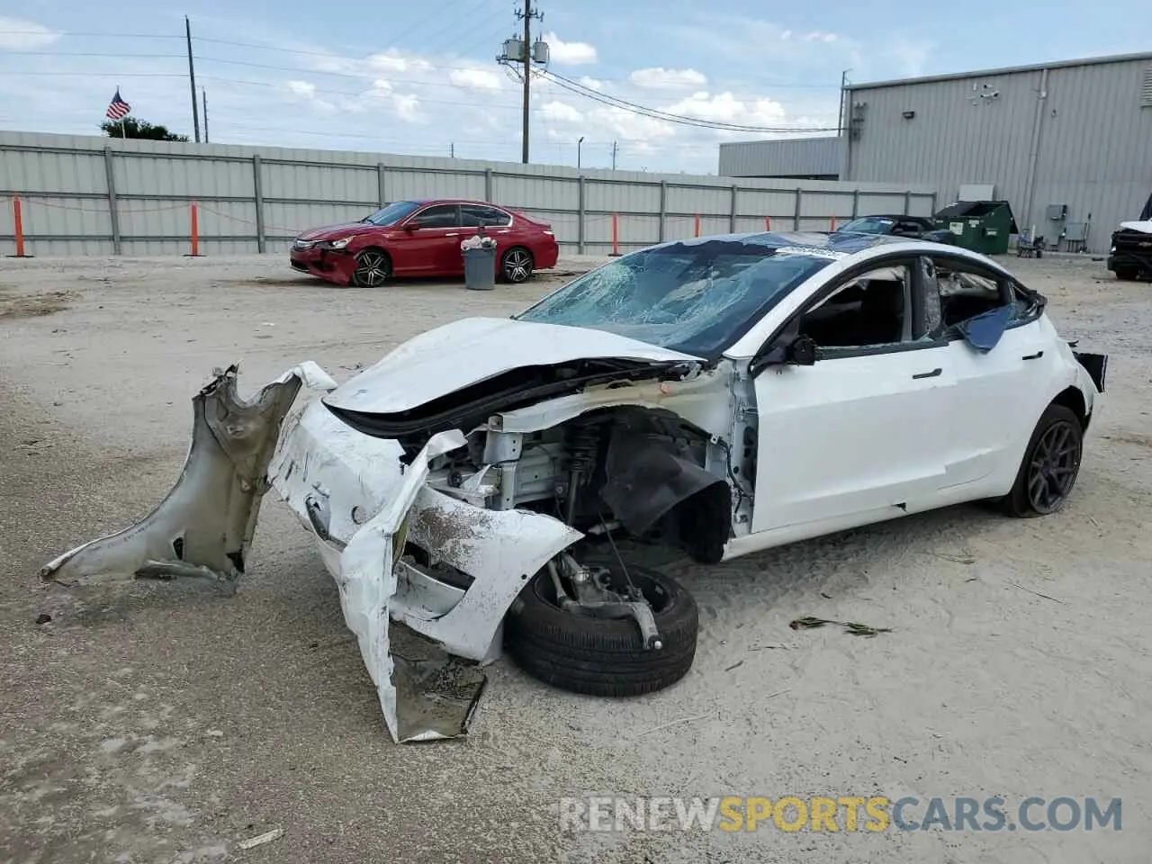 1 Фотография поврежденного автомобиля 5YJ3E1EA3MF976870 TESLA MODEL 3 2021