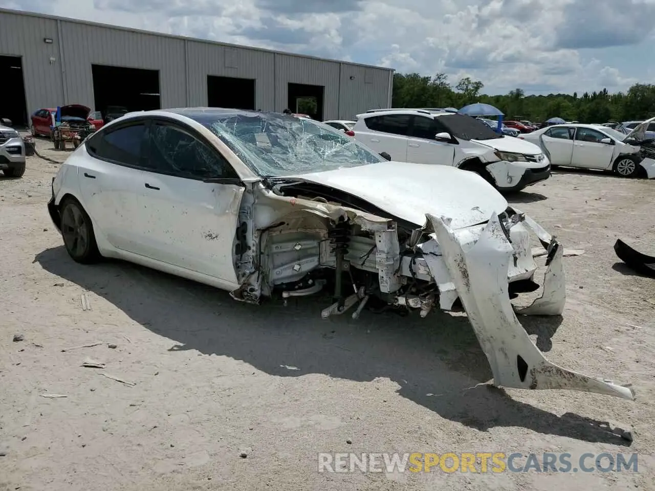 4 Фотография поврежденного автомобиля 5YJ3E1EA3MF976870 TESLA MODEL 3 2021