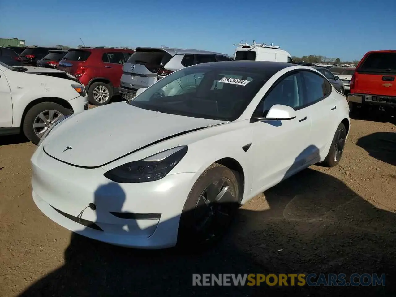 1 Фотография поврежденного автомобиля 5YJ3E1EA3MF991627 TESLA MODEL 3 2021