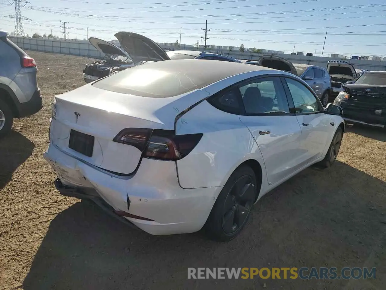 3 Фотография поврежденного автомобиля 5YJ3E1EA3MF991627 TESLA MODEL 3 2021