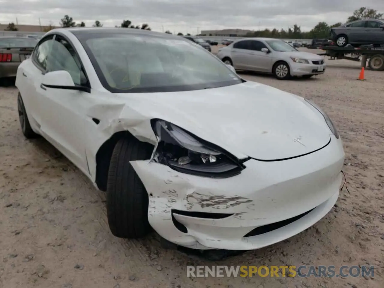 1 Photograph of a damaged car 5YJ3E1EA3MF994270 TESLA MODEL 3 2021