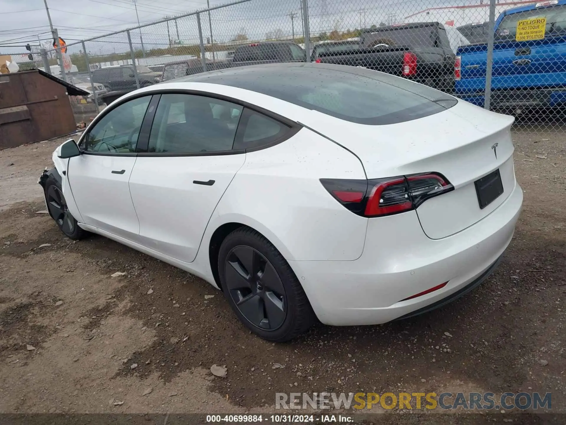 3 Photograph of a damaged car 5YJ3E1EA4MF015856 TESLA MODEL 3 2021
