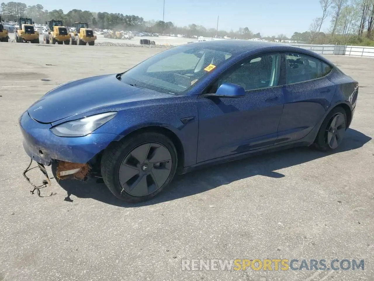 1 Фотография поврежденного автомобиля 5YJ3E1EA4MF056973 TESLA MODEL 3 2021