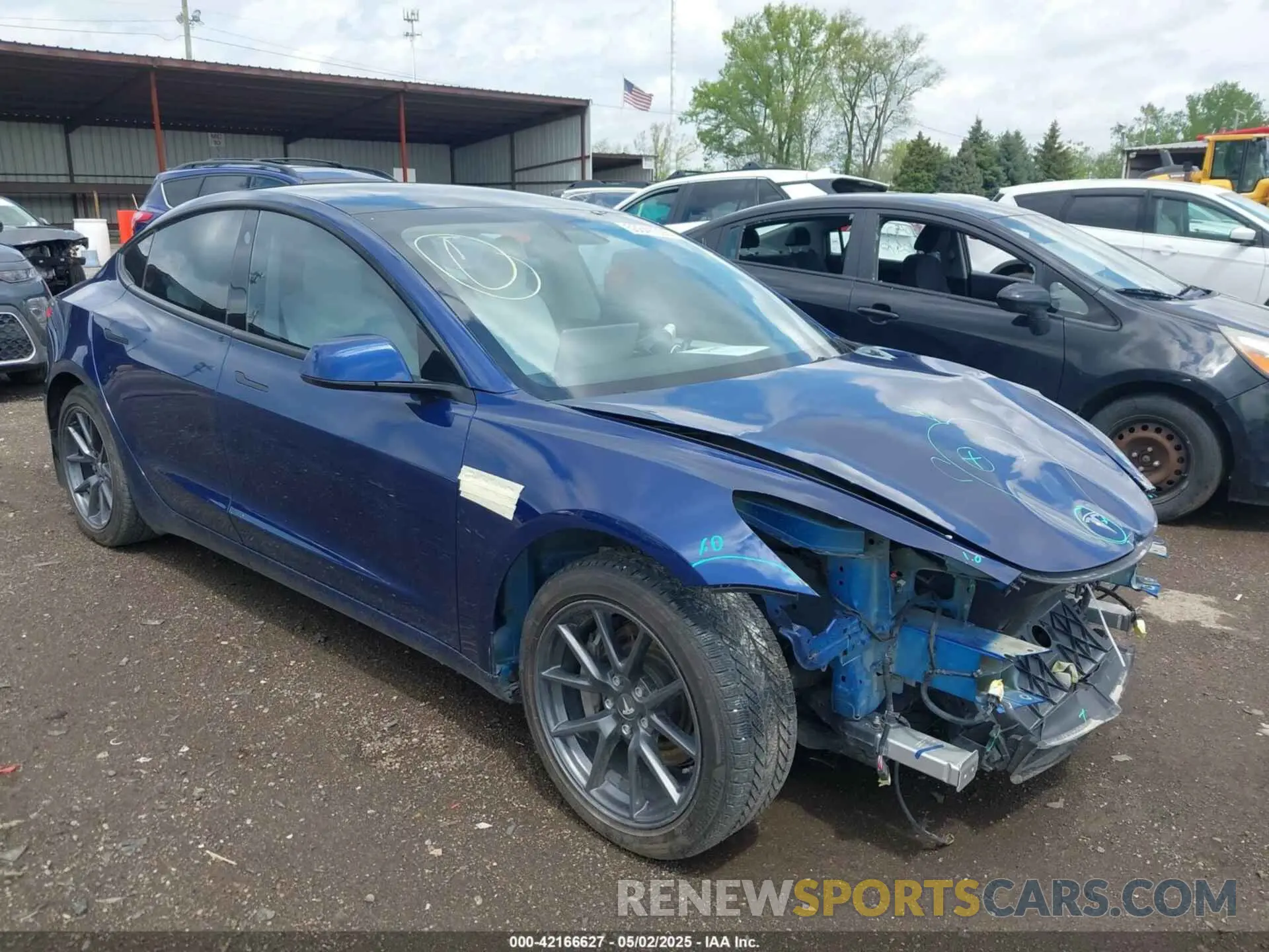 1 Фотография поврежденного автомобиля 5YJ3E1EA4MF088550 TESLA MODEL 3 2021