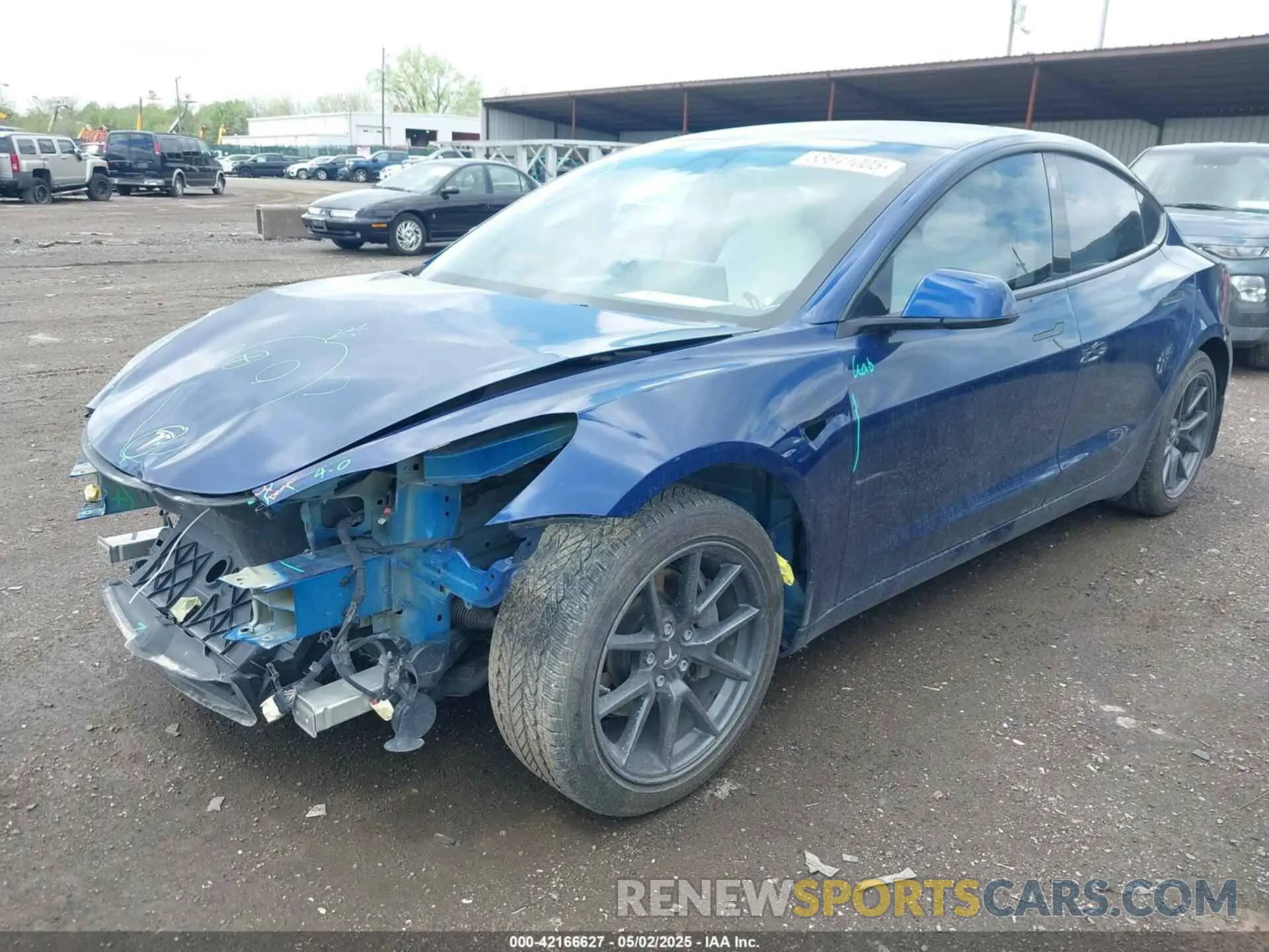 2 Фотография поврежденного автомобиля 5YJ3E1EA4MF088550 TESLA MODEL 3 2021