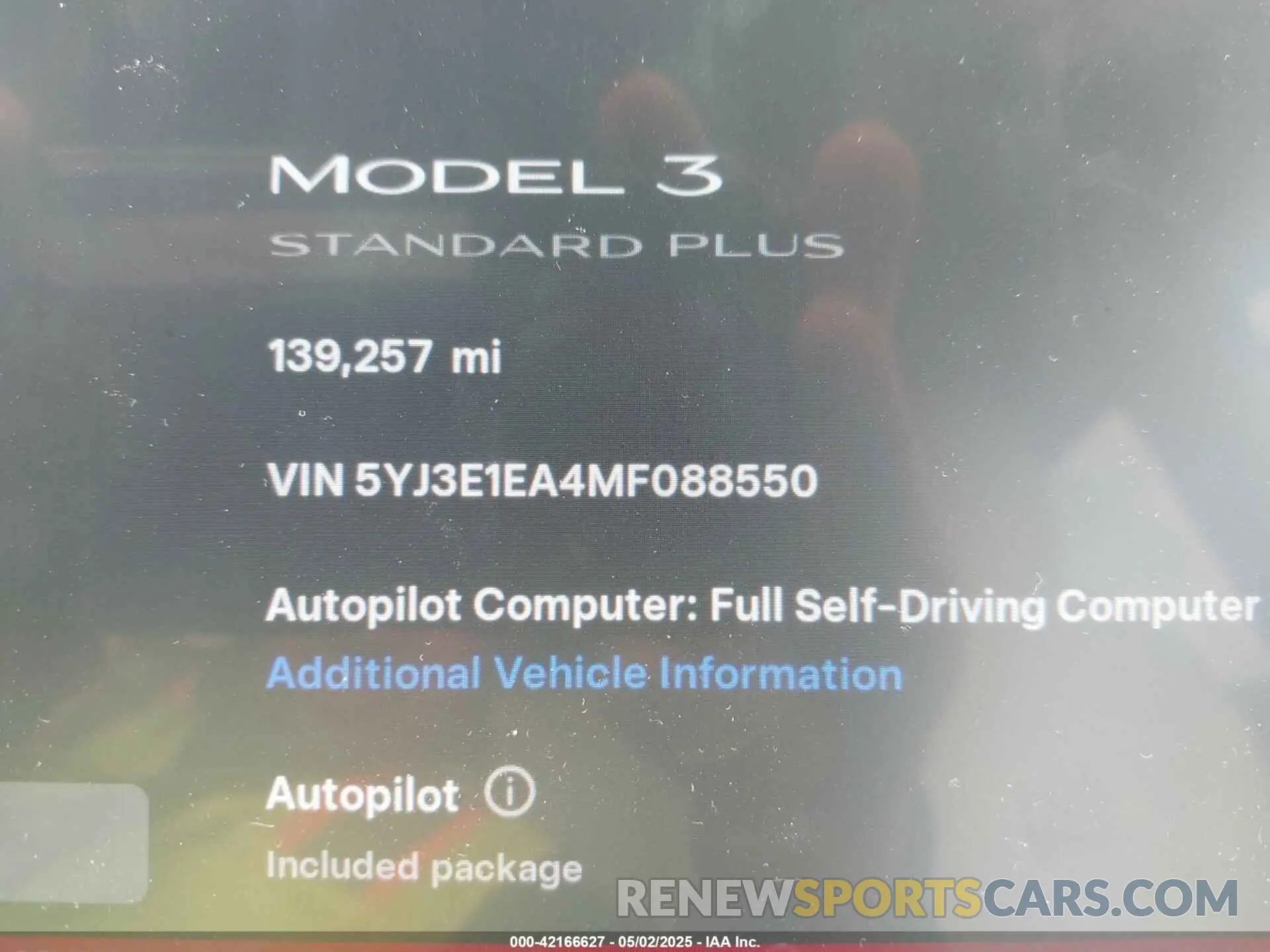 7 Фотография поврежденного автомобиля 5YJ3E1EA4MF088550 TESLA MODEL 3 2021