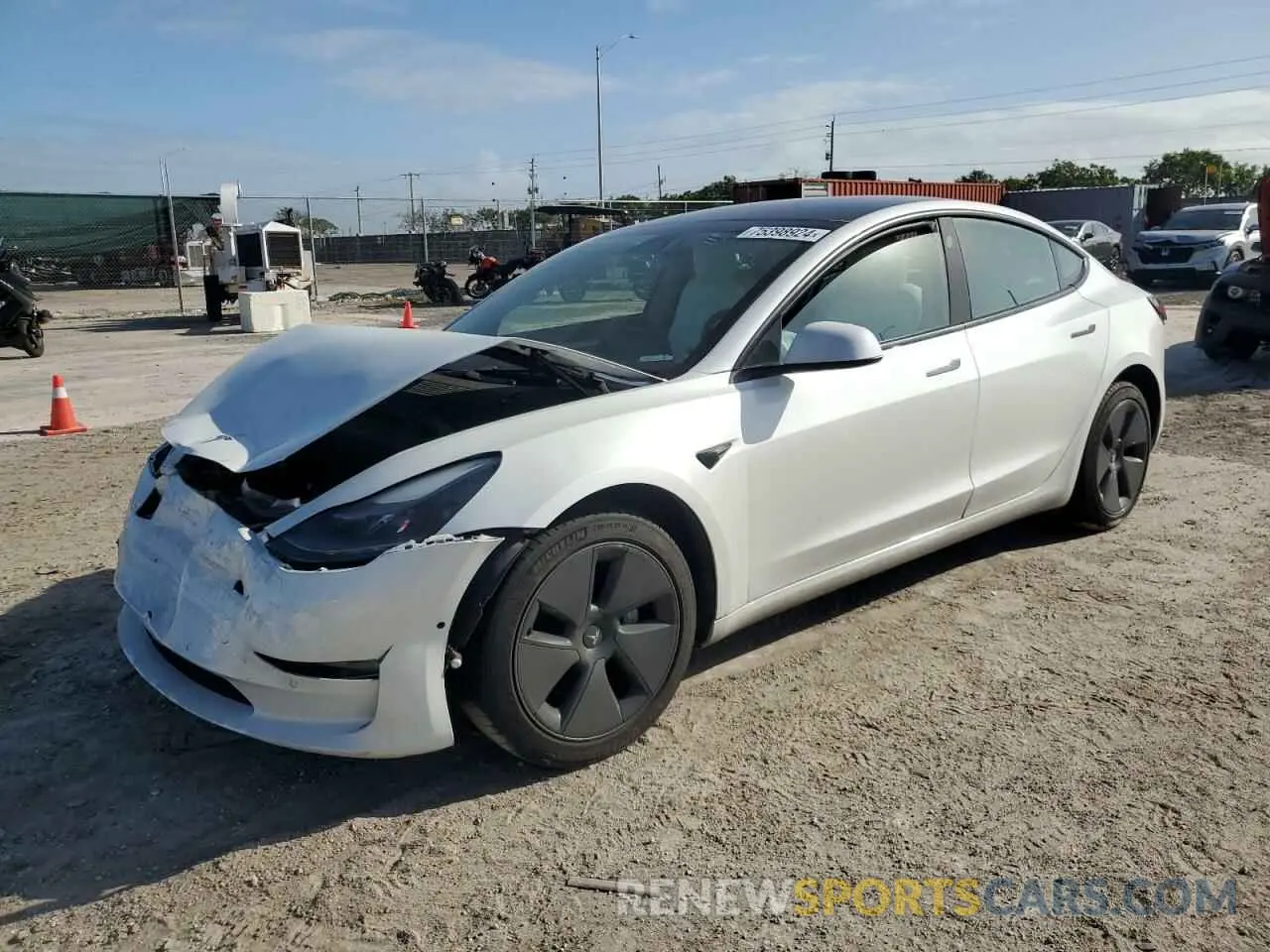 1 Фотография поврежденного автомобиля 5YJ3E1EA4MF089259 TESLA MODEL 3 2021