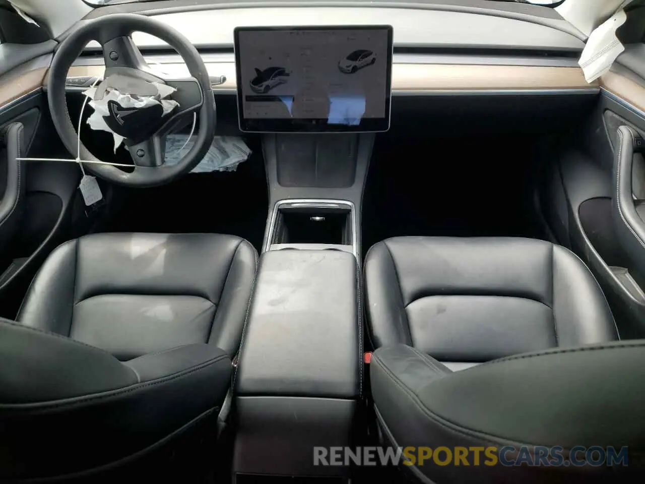 8 Photograph of a damaged car 5YJ3E1EA4MF100258 TESLA MODEL 3 2021