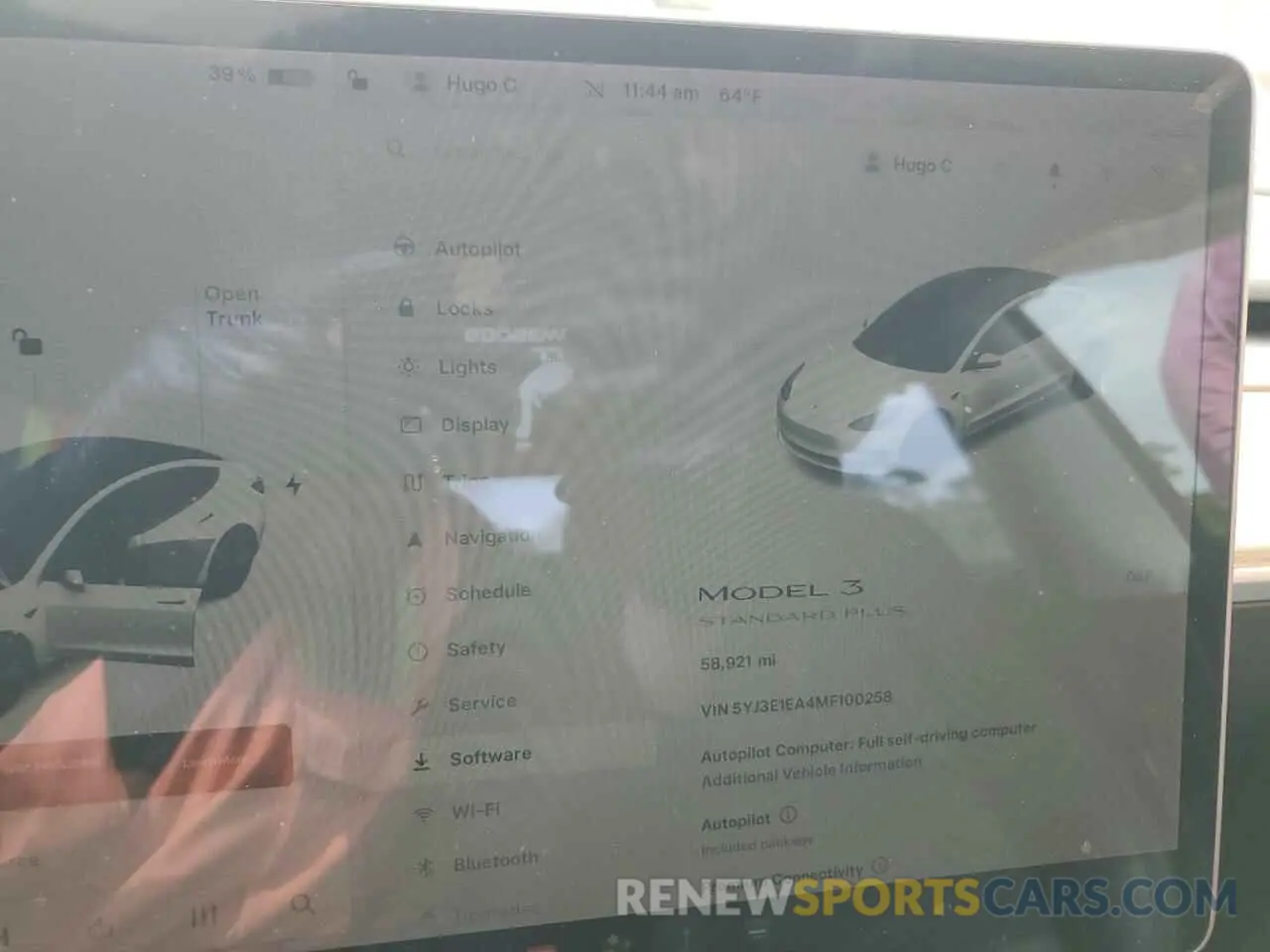 9 Photograph of a damaged car 5YJ3E1EA4MF100258 TESLA MODEL 3 2021