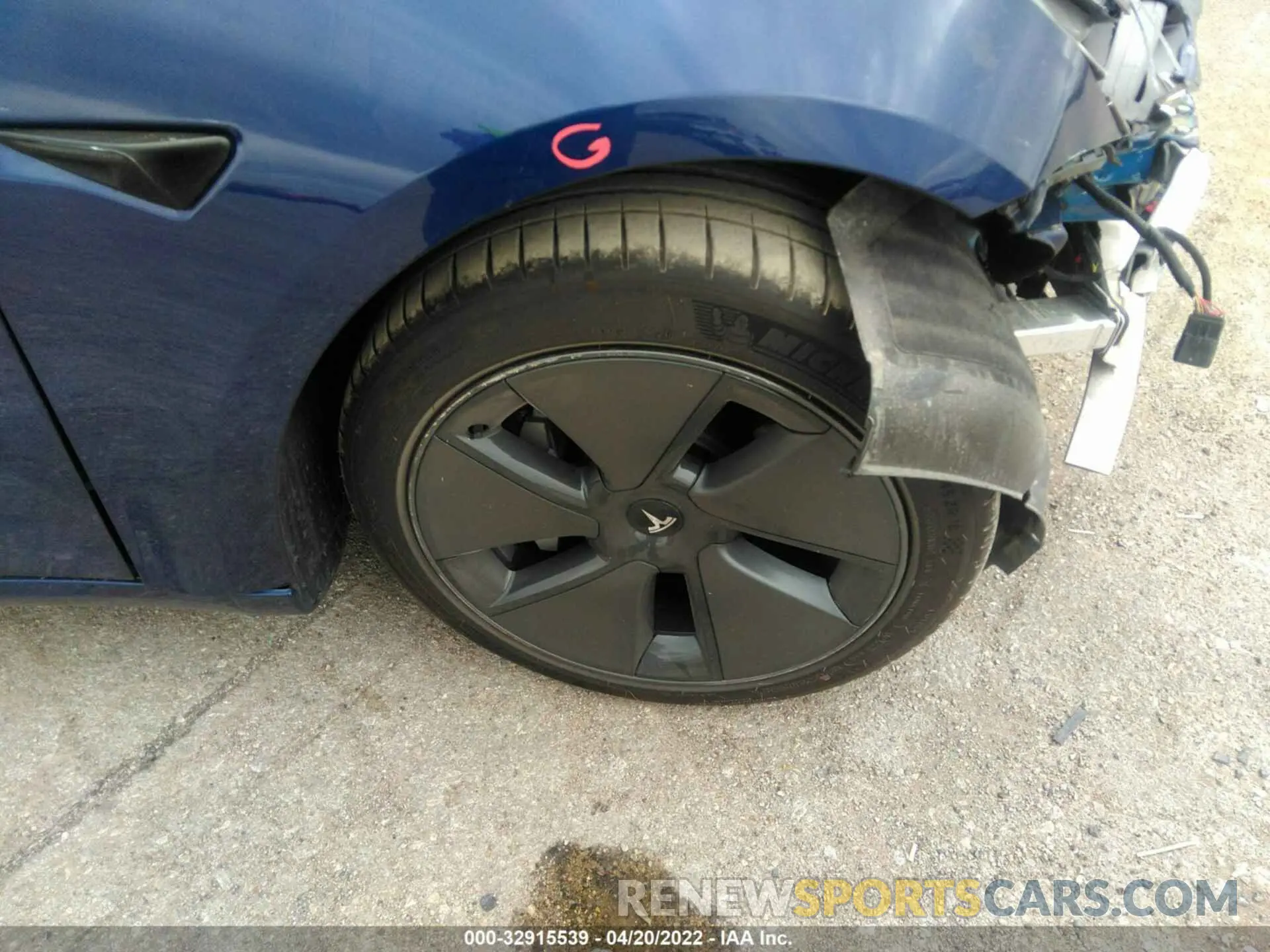 14 Photograph of a damaged car 5YJ3E1EA4MF100308 TESLA MODEL 3 2021