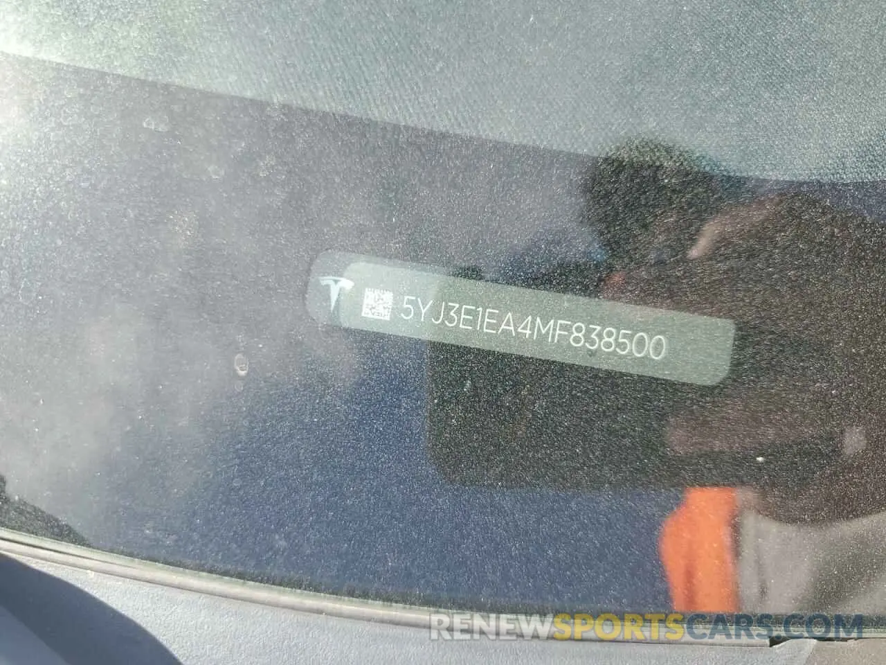 13 Photograph of a damaged car 5YJ3E1EA4MF838500 TESLA MODEL 3 2021