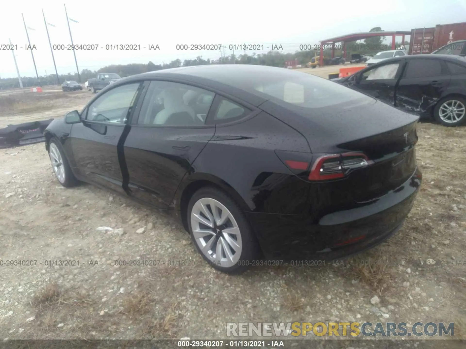 3 Photograph of a damaged car 5YJ3E1EA4MF849920 TESLA MODEL 3 2021