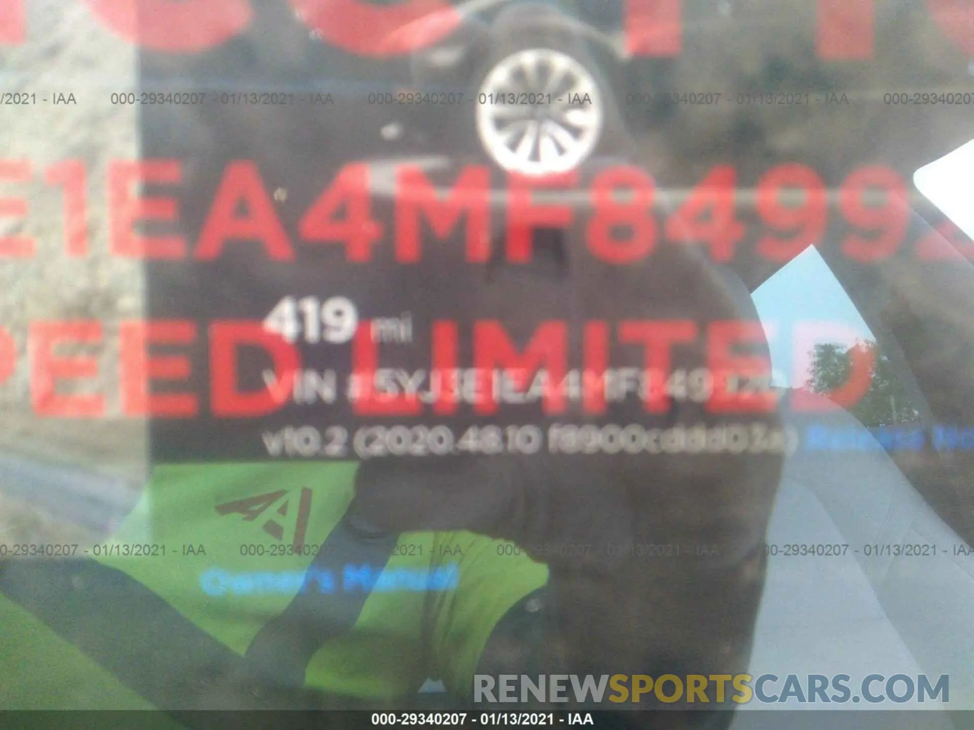7 Photograph of a damaged car 5YJ3E1EA4MF849920 TESLA MODEL 3 2021