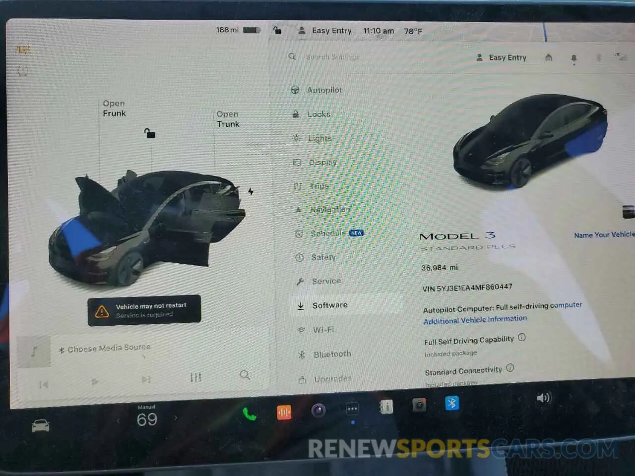 9 Фотография поврежденного автомобиля 5YJ3E1EA4MF860447 TESLA MODEL 3 2021