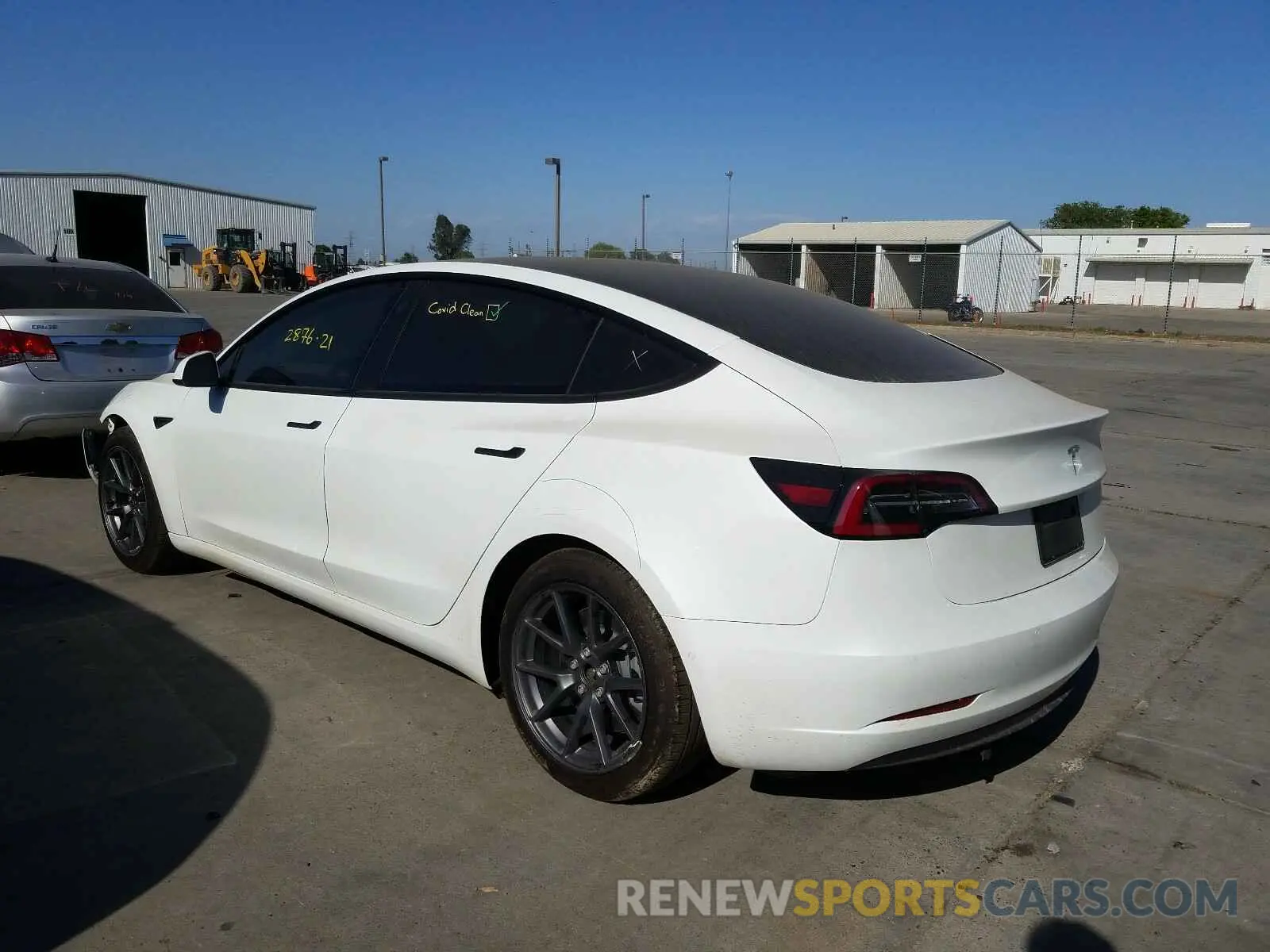 3 Photograph of a damaged car 5YJ3E1EA4MF873294 TESLA MODEL 3 2021