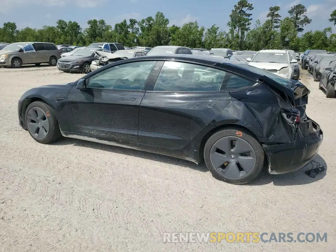 2 Фотография поврежденного автомобиля 5YJ3E1EA4MF877717 TESLA MODEL 3 2021