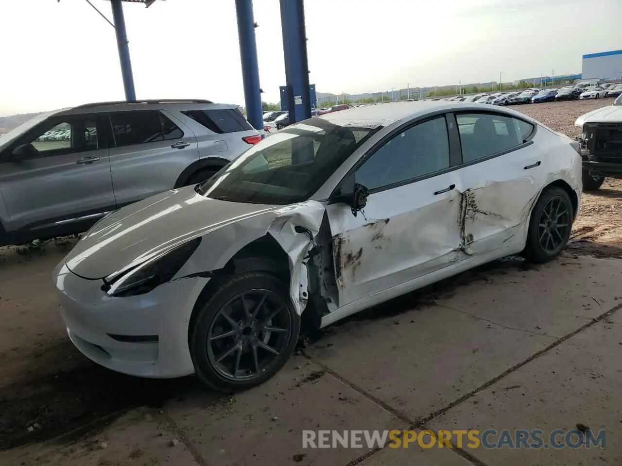 1 Фотография поврежденного автомобиля 5YJ3E1EA4MF911364 TESLA MODEL 3 2021
