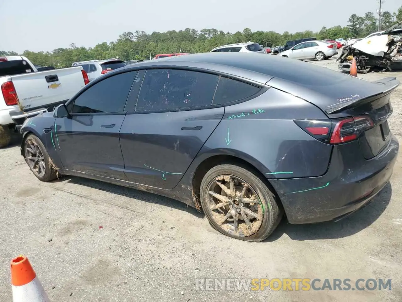 2 Фотография поврежденного автомобиля 5YJ3E1EA4MF914877 TESLA MODEL 3 2021