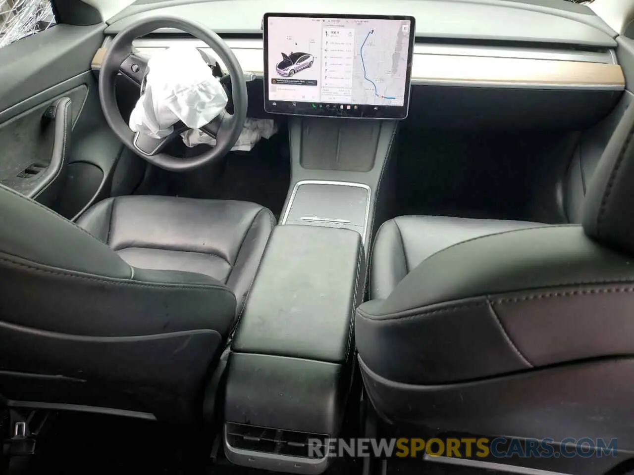 8 Photograph of a damaged car 5YJ3E1EA4MF917357 TESLA MODEL 3 2021
