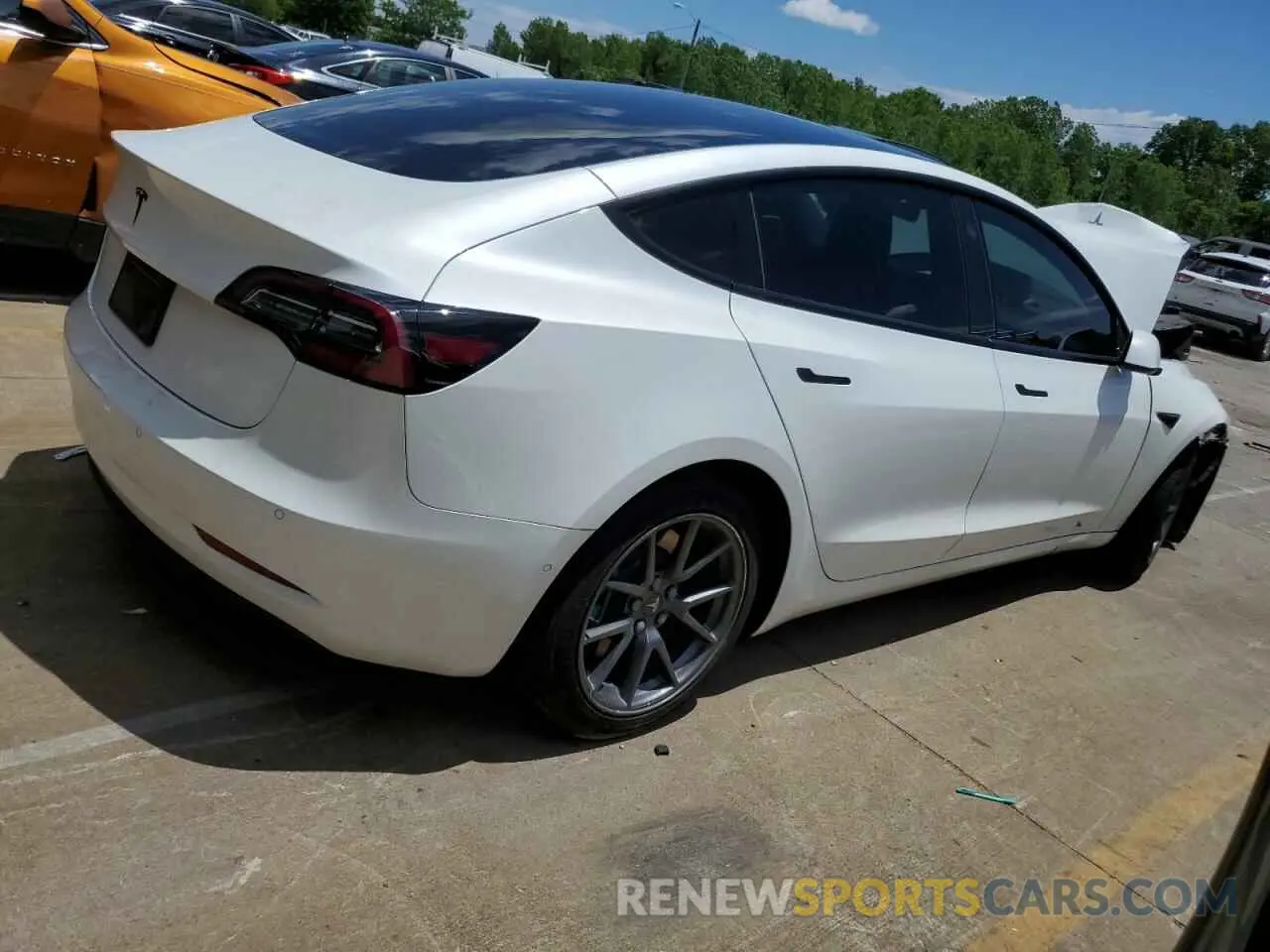 3 Фотография поврежденного автомобиля 5YJ3E1EA4MF929654 TESLA MODEL 3 2021