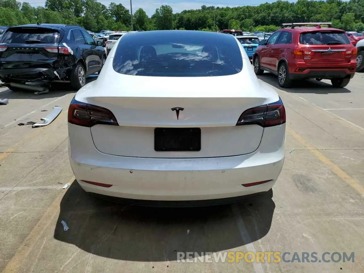 6 Фотография поврежденного автомобиля 5YJ3E1EA4MF929654 TESLA MODEL 3 2021