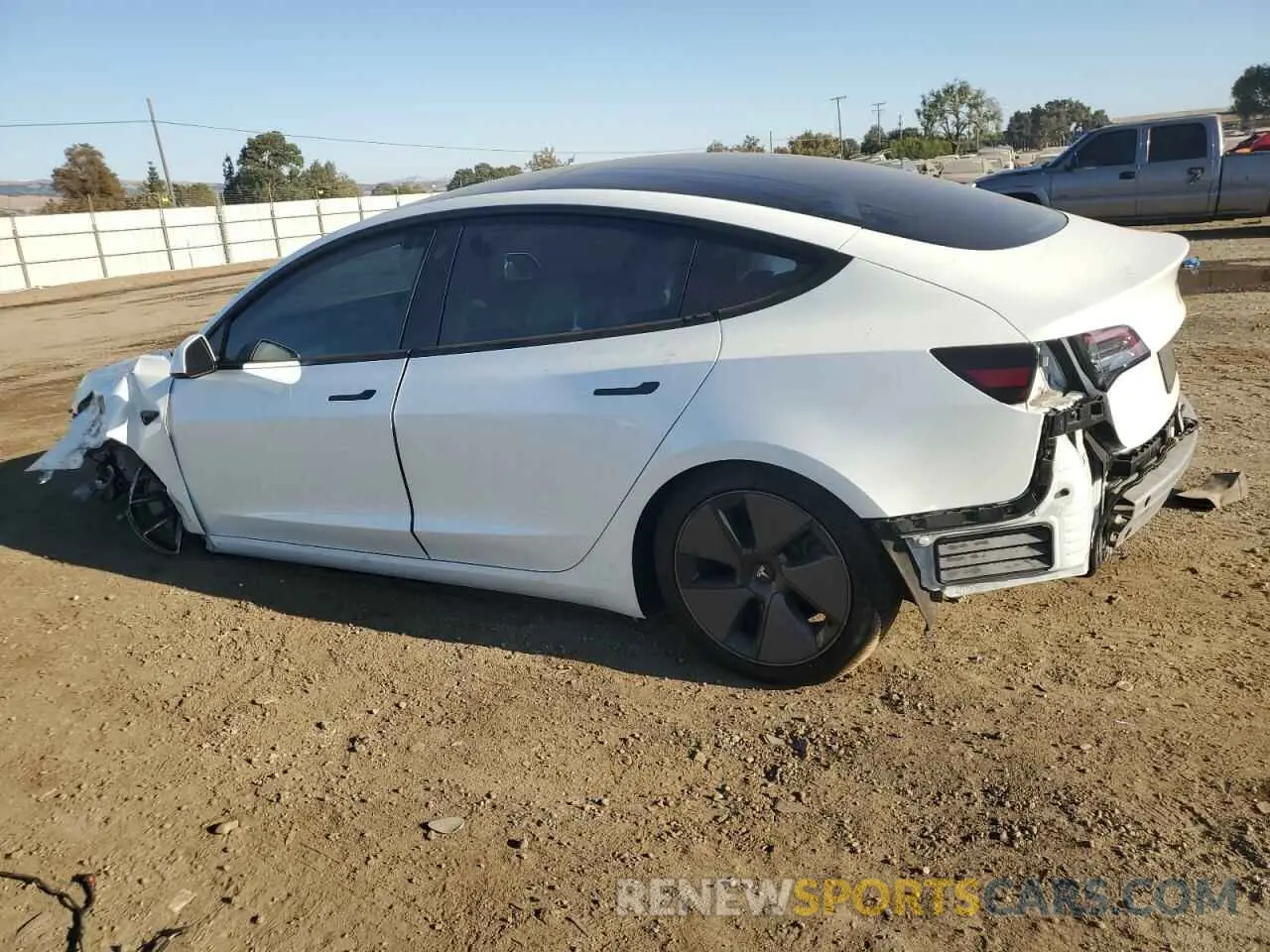 2 Photograph of a damaged car 5YJ3E1EA4MF938807 TESLA MODEL 3 2021