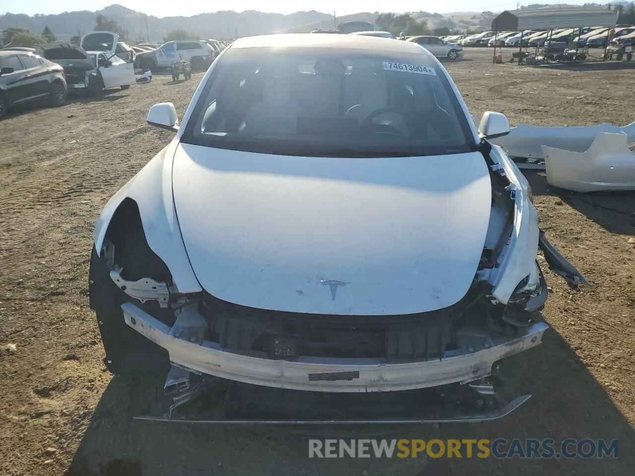 5 Photograph of a damaged car 5YJ3E1EA4MF938807 TESLA MODEL 3 2021
