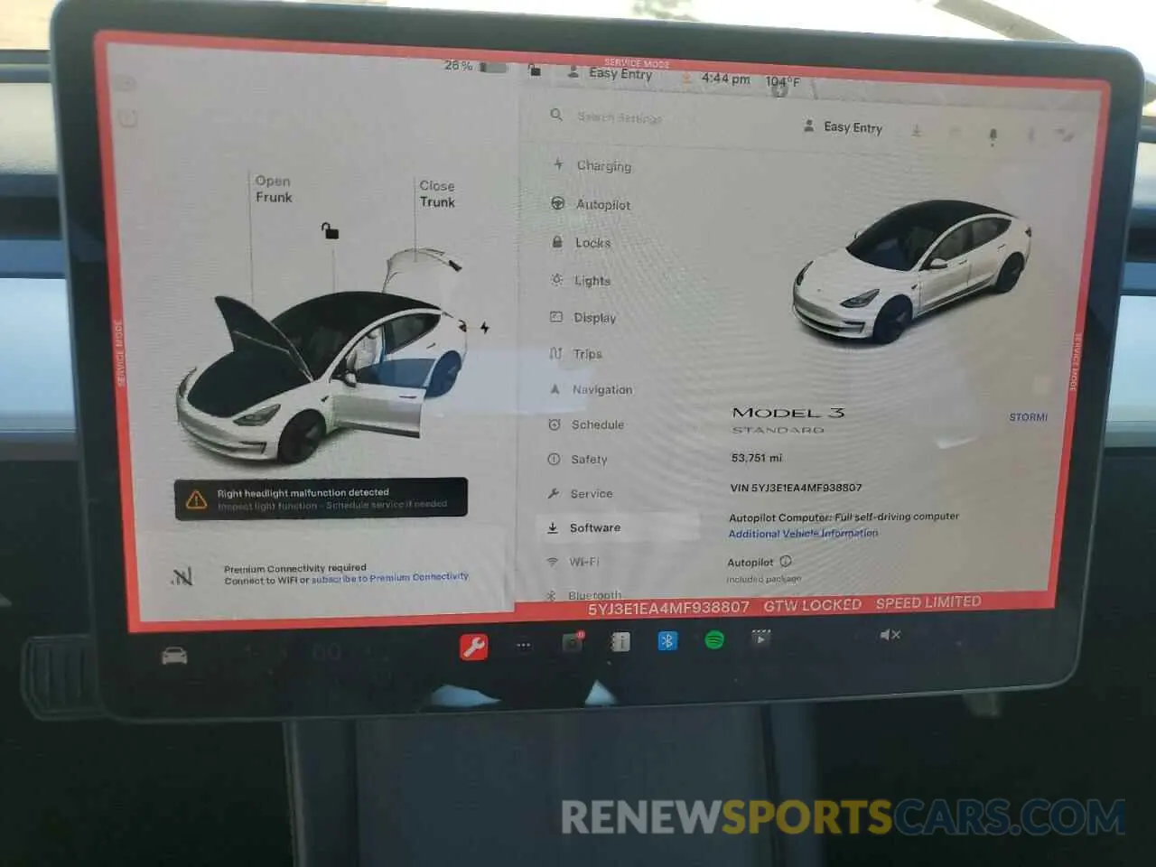 9 Photograph of a damaged car 5YJ3E1EA4MF938807 TESLA MODEL 3 2021