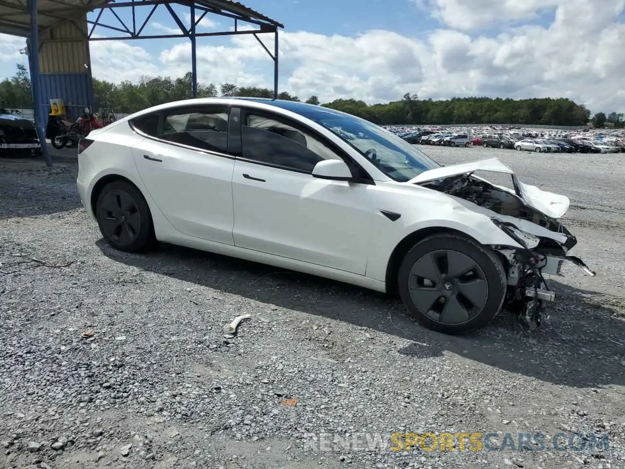 4 Фотография поврежденного автомобиля 5YJ3E1EA4MF938838 TESLA MODEL 3 2021