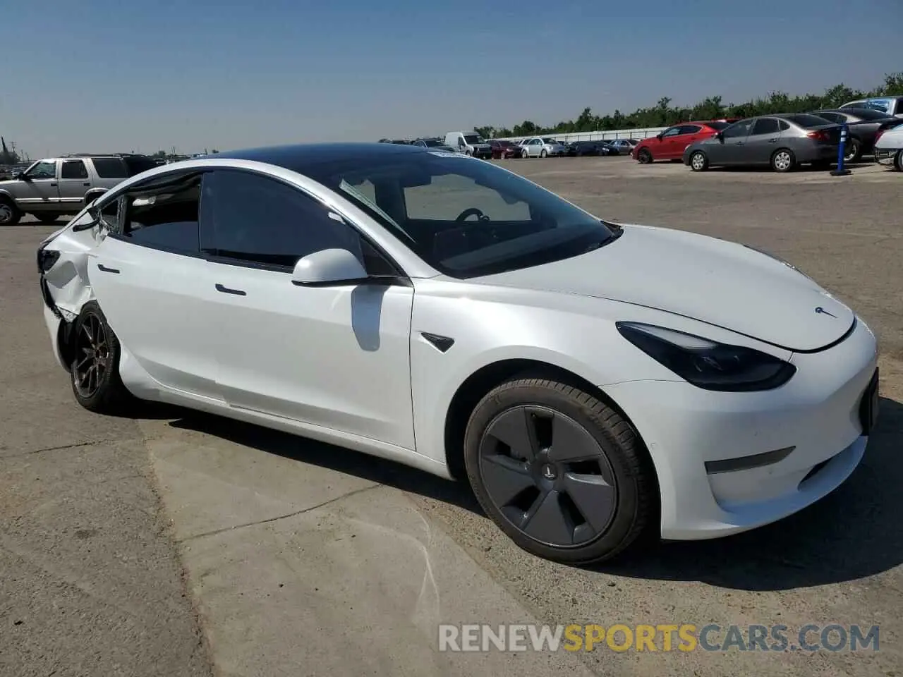 4 Фотография поврежденного автомобиля 5YJ3E1EA4MF939696 TESLA MODEL 3 2021