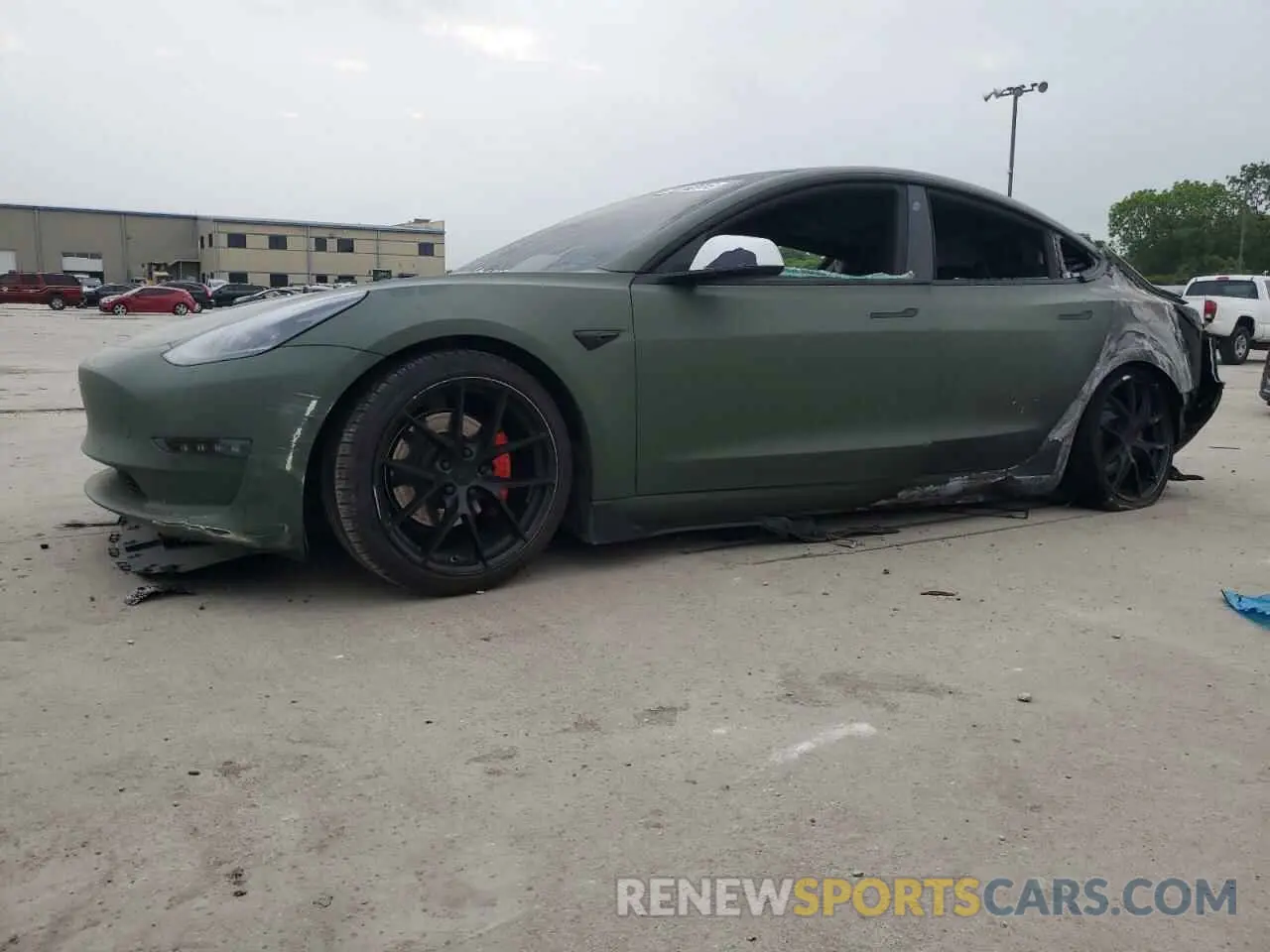 1 Фотография поврежденного автомобиля 5YJ3E1EA4MF977784 TESLA MODEL 3 2021