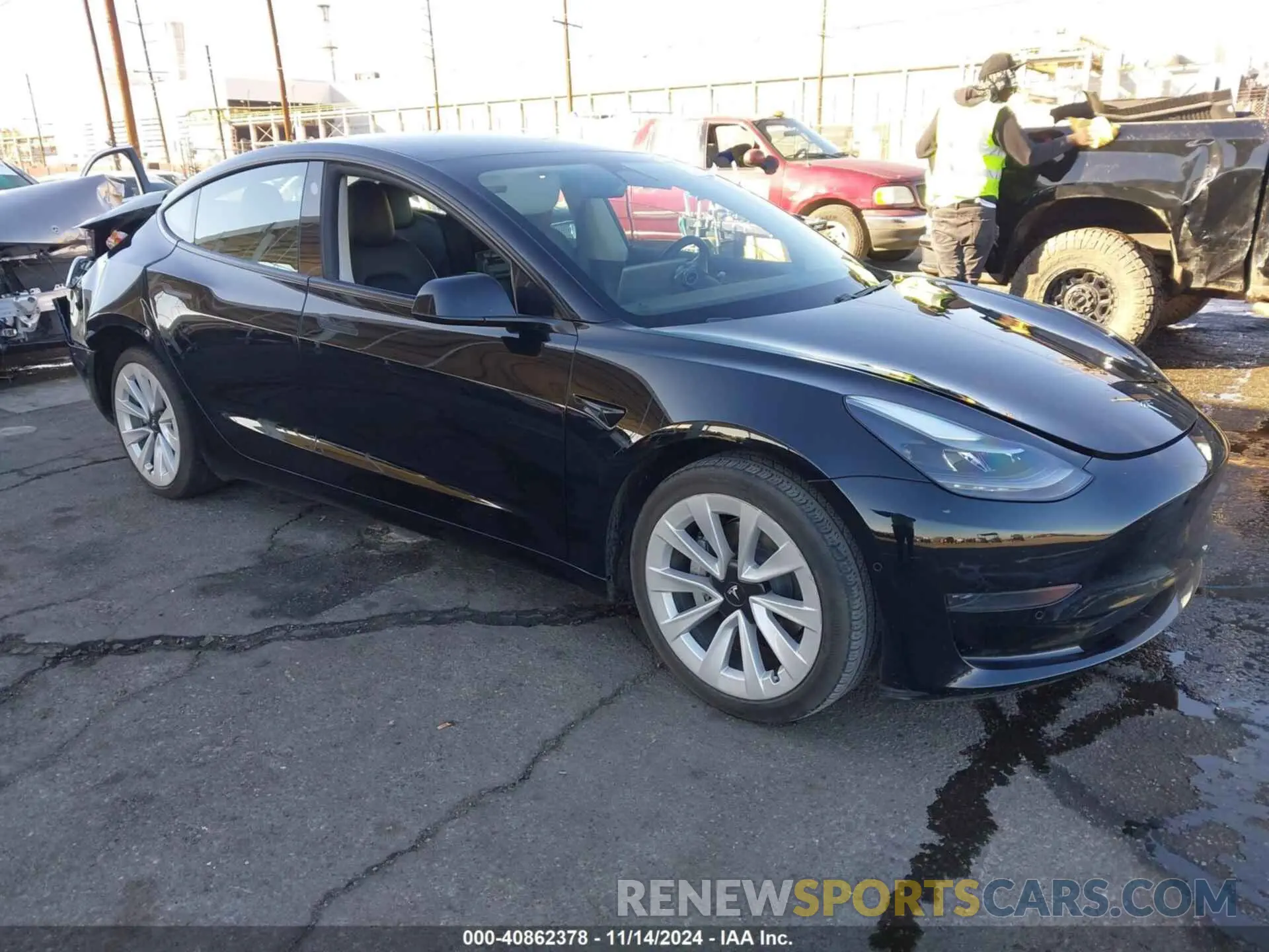 1 Фотография поврежденного автомобиля 5YJ3E1EA4MF998473 TESLA MODEL 3 2021
