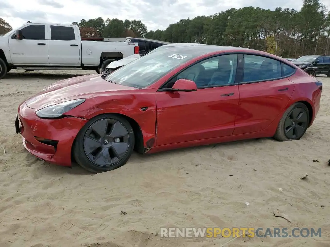 1 Фотография поврежденного автомобиля 5YJ3E1EA5MF016157 TESLA MODEL 3 2021