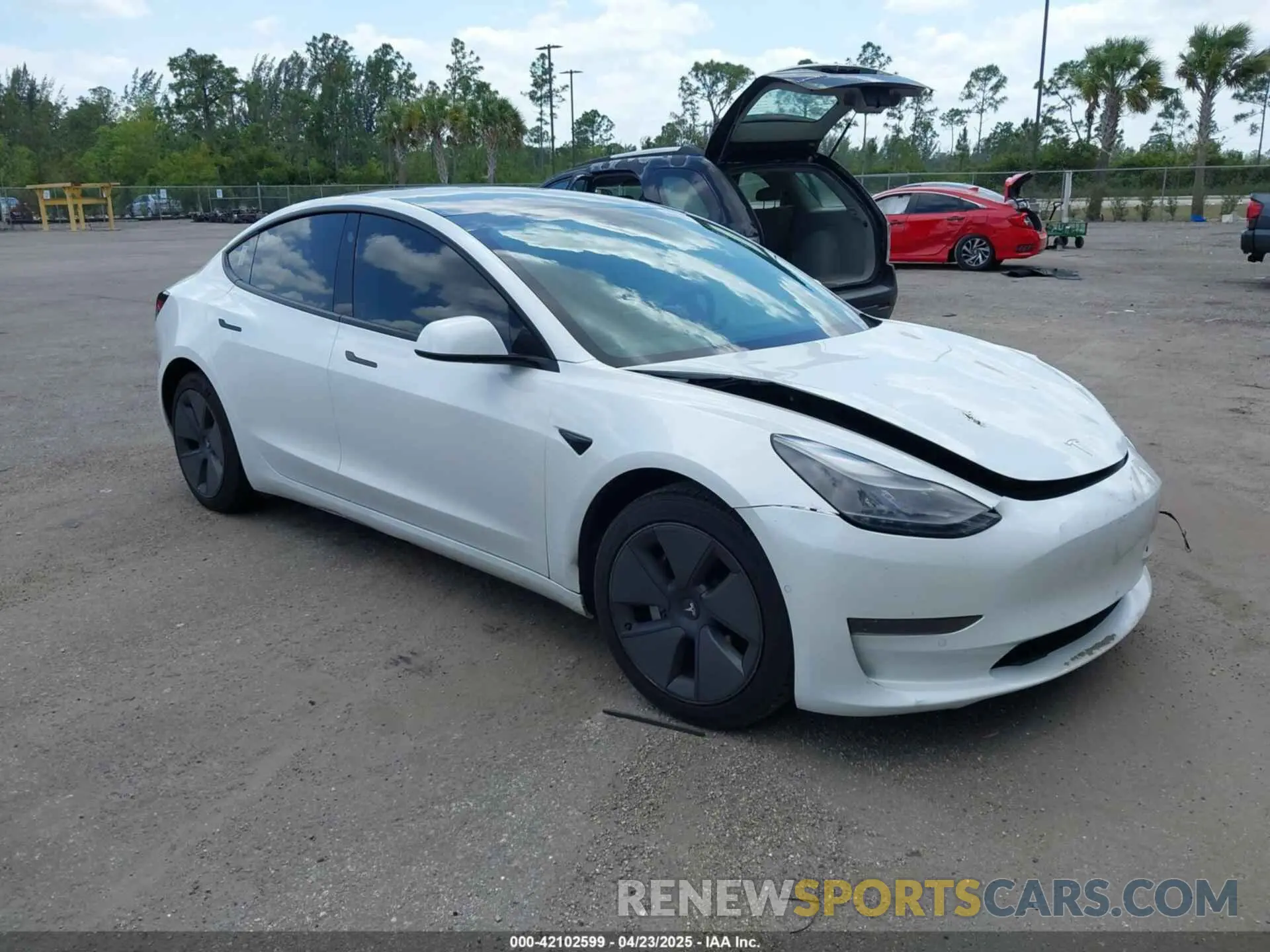 1 Фотография поврежденного автомобиля 5YJ3E1EA5MF016627 TESLA MODEL 3 2021