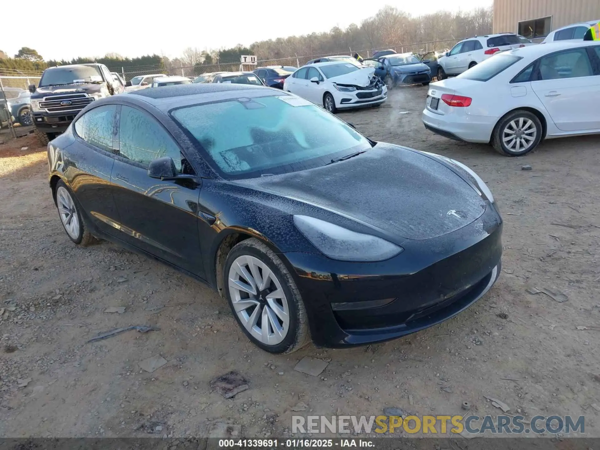1 Photograph of a damaged car 5YJ3E1EA5MF027577 TESLA MODEL 3 2021