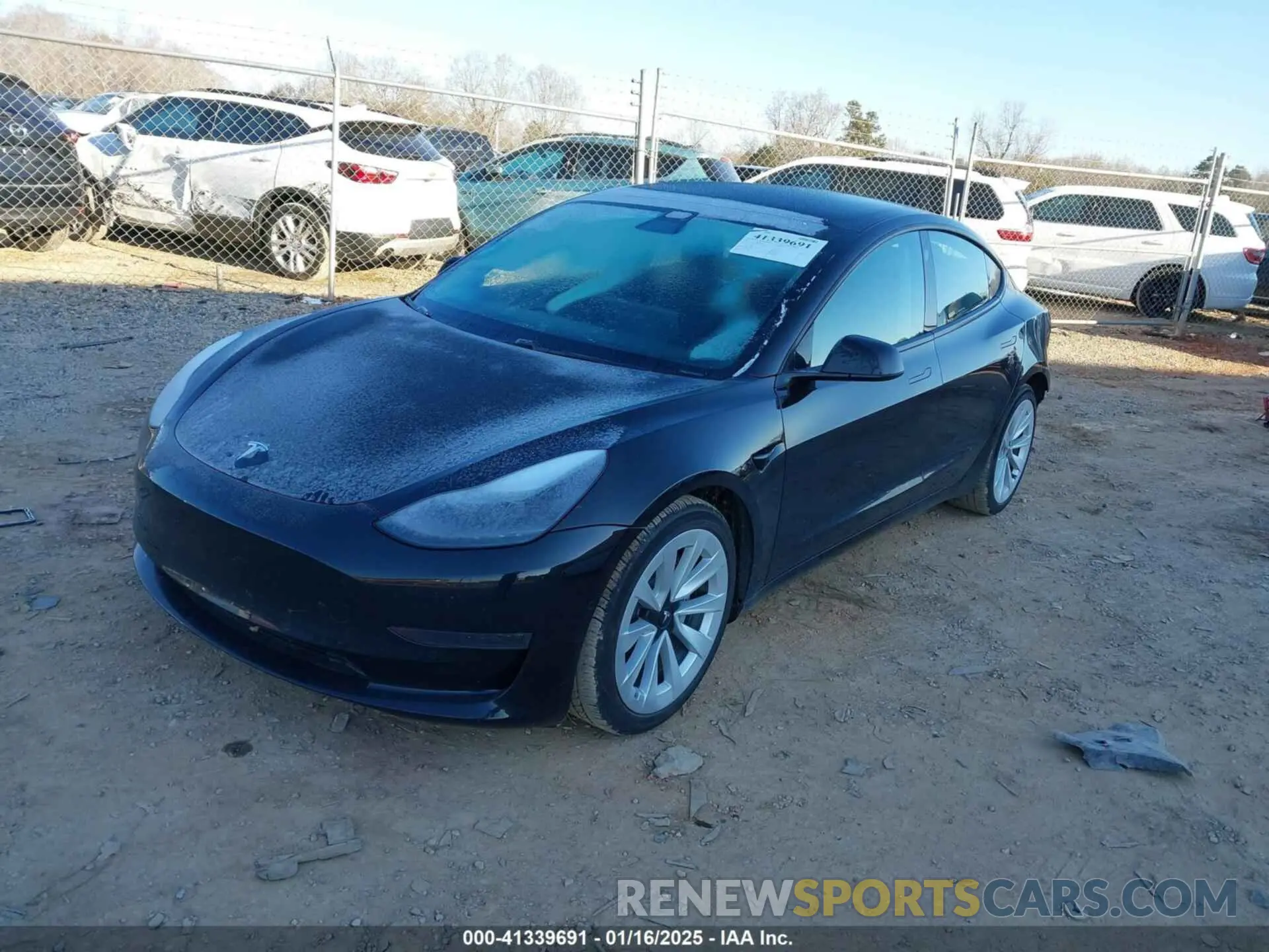 2 Photograph of a damaged car 5YJ3E1EA5MF027577 TESLA MODEL 3 2021
