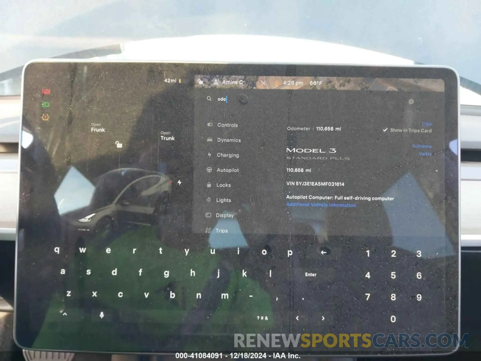 7 Photograph of a damaged car 5YJ3E1EA5MF031614 TESLA MODEL 3 2021