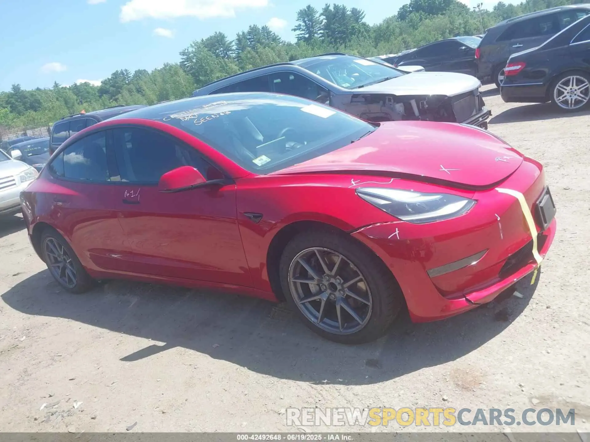 13 Photograph of a damaged car 5YJ3E1EA5MF043407 TESLA MODEL 3 2021