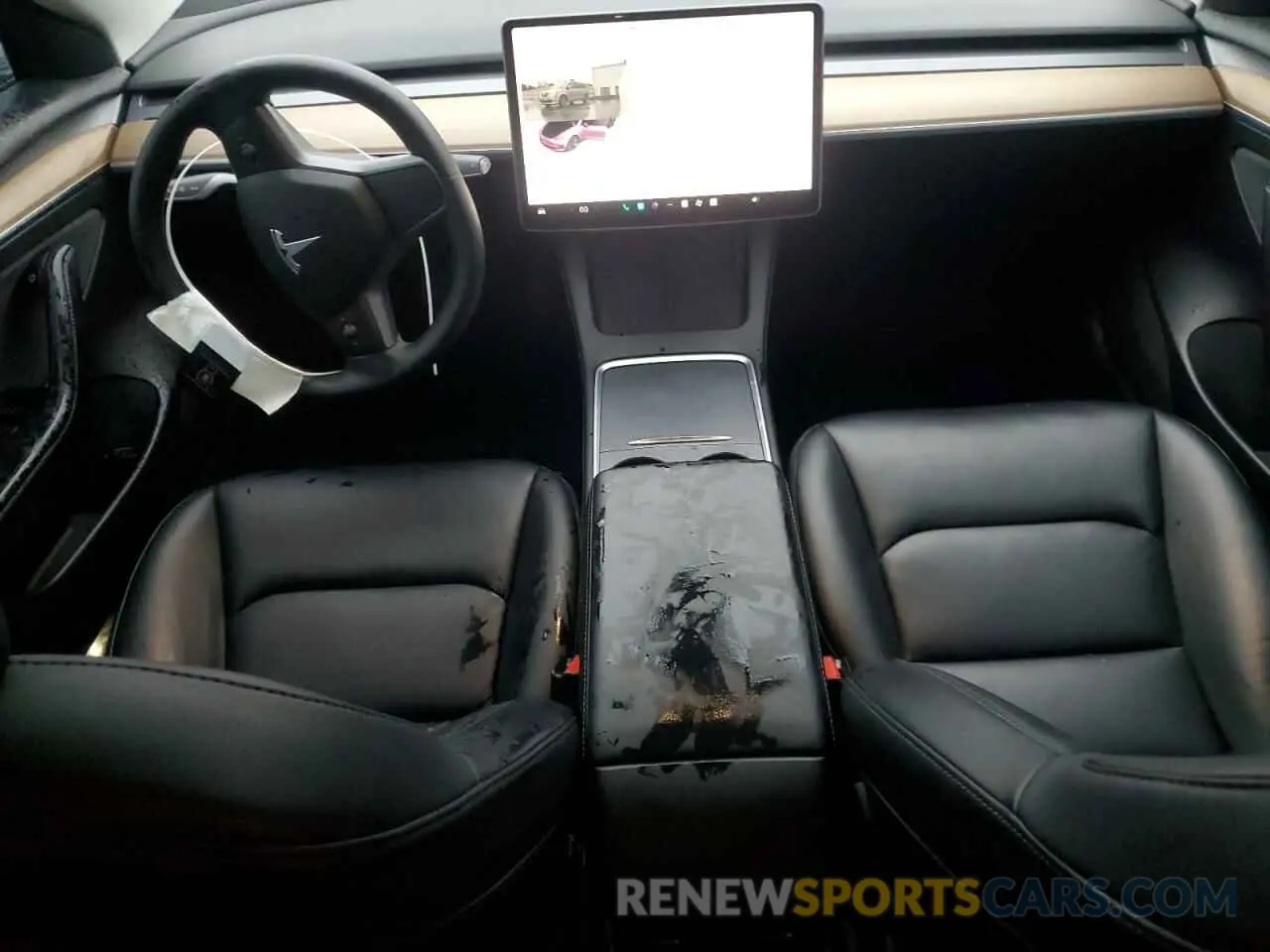 8 Photograph of a damaged car 5YJ3E1EA5MF075256 TESLA MODEL 3 2021