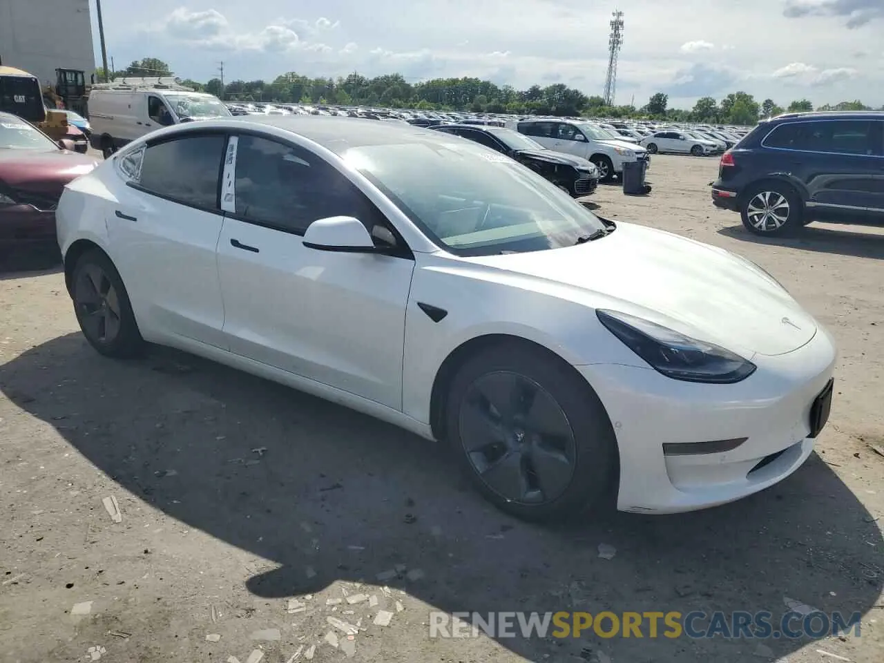 4 Фотография поврежденного автомобиля 5YJ3E1EA5MF089562 TESLA MODEL 3 2021