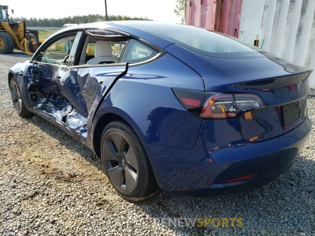3 Photograph of a damaged car 5YJ3E1EA5MF848369 TESLA MODEL 3 2021