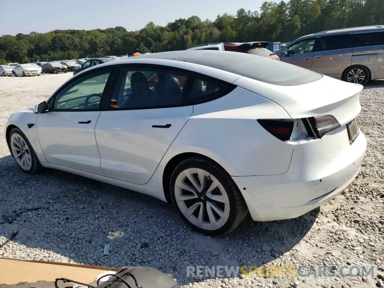 2 Photograph of a damaged car 5YJ3E1EA5MF849215 TESLA MODEL 3 2021
